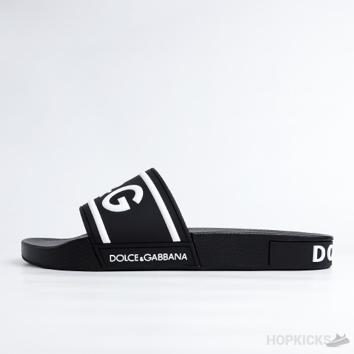 D&G Black Rubber Slide
